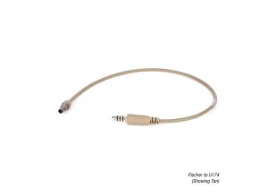 Ops-Core AMP Monaural Headset Cabling - Fischer to U174 Downlead Cable - Tan 499