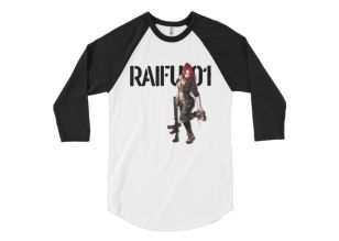 Paigeosity Raifu-01 - Unisex Raglan 3/4 Length Sleeve Shirt
