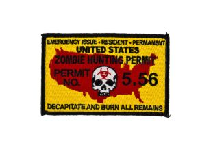 Pantel Tactical Zombie Hunting Permit - Full Color [Patch]
